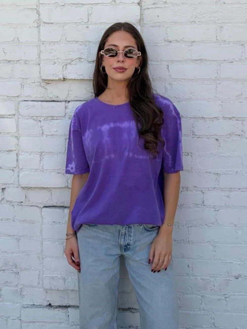 Vtg 90s oversized Purple tie-dye California Bay Company tee in XL #tiedye #calif